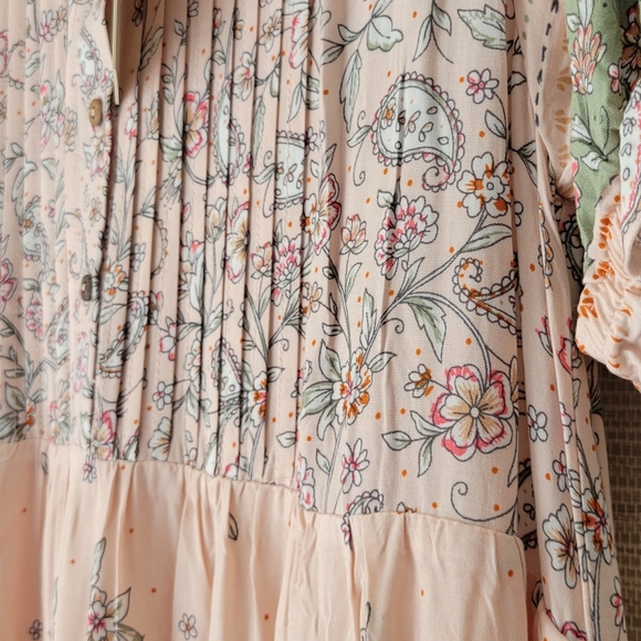 In Loom Women's Pink Floral Dress M - Picture 5 of 8